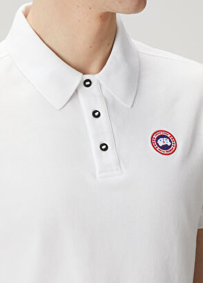 Canada Goose Beckley White Polo T-Shirt - 5