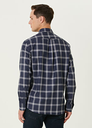 Beymen Club Comfort Fit Blue Plaid Shirt - 5