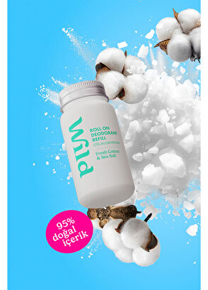 Wild Antiperspirant Roll On Fresh Cotton & Sea Salt Refill Kadın Deodorant Yedek 50 ml - 4