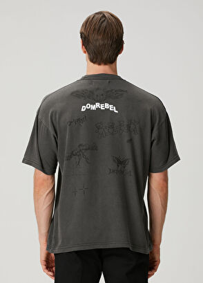 Domrebel Snap Sketch Black Printed T-Shirt - 4
