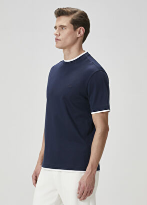 Beymen Club Lacivert Kontrast T-shirt - 4