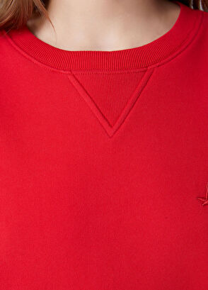 Beymen Club Red Basic Sweatshirt - 6