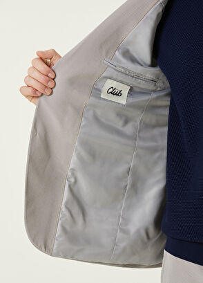 Beymen Club Drop 6 Slim Fit Beige Embossed Suit - 8