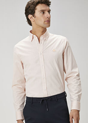 Beymen Club Comfort Fit Kayısı Çizgili Gömlek - 4