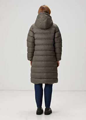 Beymen Club Dark Khaki Hood Long Coat - 5