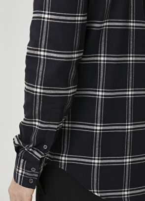 McQueen Harness Siyah Beyaz Ekose Desenli Gömlek - 6