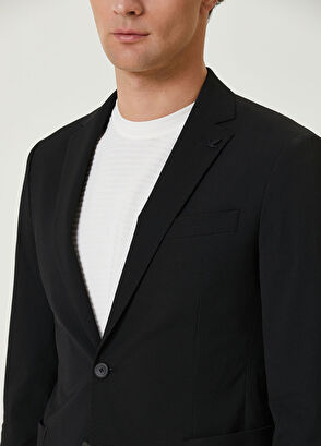 Beymen Club Slim Fit Black Wicking Textured Suit - 7