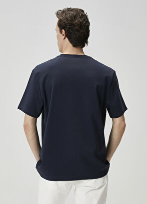 Beymen Club Relax Fit Navy Blue Basic T-Shirt - 5