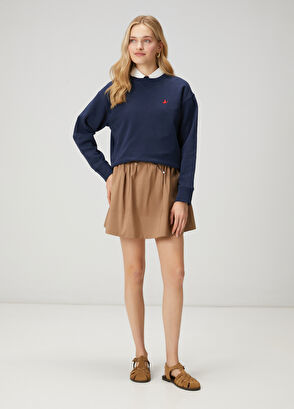 Beymen Club Navy Blue Basic Sweatshirt - 3