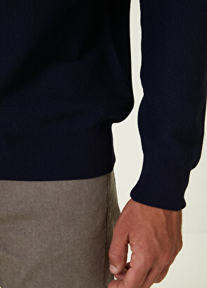 Beymen Club Navy Blue Textured Sweater - 6