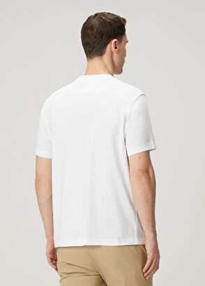 Beymen Club Relax Fit White Artwork Goose Detailed T-Shirt - 5