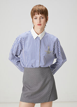 Beymen Club Blue And White Striped Shirt - 3