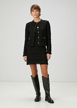 Beymen Club Black Glitter Cardigan - 3