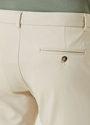 Beymen Club Bej Beli Kordonlu Örme Pantolon - 5