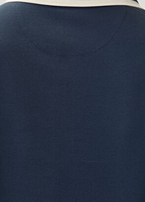Beymen Club Lacivert Ekru Polo Yaka T-shirt - 6