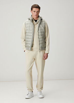 Beymen Club Bej Yakası Fermuarlı Sweatshirt - 3