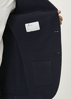 Beymen Club Navy Blue Embossed Jacket - 9