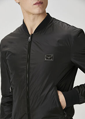 Siyah Bomber Mont - Görsel 6