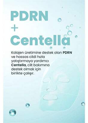 Dermal PDRN ve Cica Nemlendirici Yatıştırıcı Eriyen Kore Yüz Maskesi Seti 34 gr - 6
