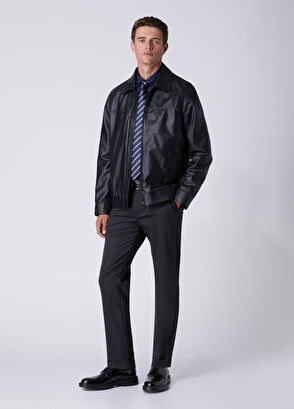 Beymen Club Black Leather Jacket - 3