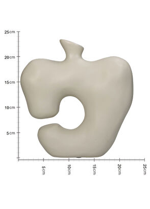 Kersten Irregular Krem Vazo - 6