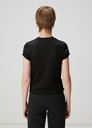 Beymen Club Siyah Taşlı Köpek Detaylı T-shirt - 5