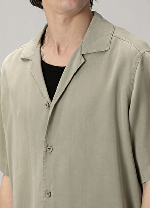 Academia Green Washed Short Sleeved Shirt - 7