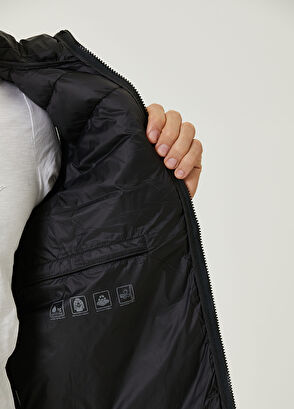 Beymen Club Essential Siyah Kapüşonlu İnce Dolgulu Yelek - 9