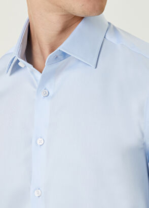 Beymen Club Slim Fit Mavi Normal Yaka Gömlek - 5