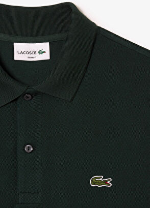 Lacoste L.12.12 Yeşil Polo Yaka Slim Fit Uzun Kollu Erkek Triko T-shirt - 6