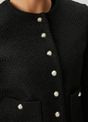 Beymen Club Siyah Tweed Ceket - 6