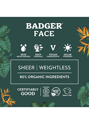 Badger Organik SPF30 Mavi Işık Korumalı Mineral Filtreli Yüz Güneş Kremi 50 ml - 3