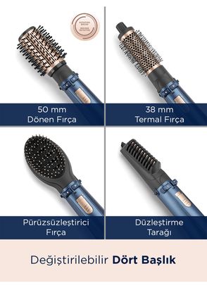 BaByliss AS965E StylePro 1000W Döner Başlıklı Hava Üflemeli Saç Şekillendirici Seti - 5