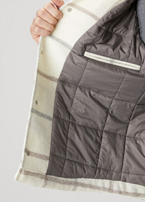 Beymen Club Ekru Ekose Desenli Dış Gömlek - 7