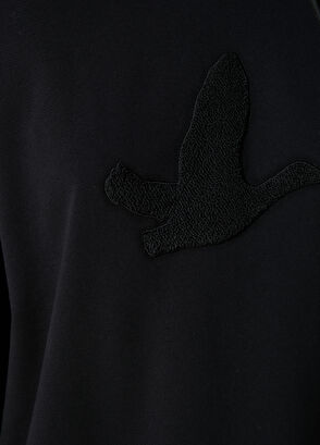 Beymen Club Siyah Logo Nakışlı Sweatshirt - 5