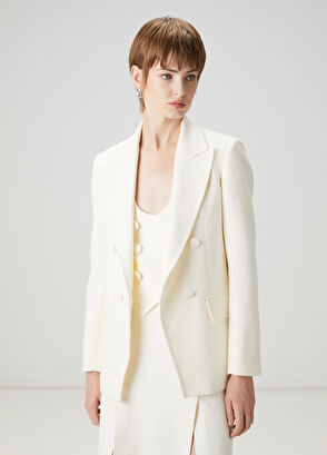 Beymen Club Ekru Kruvaze Ceket - 3