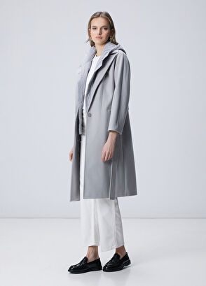 Gri İçi Çıkarılabilir Mostralı Manto - Görsel 4