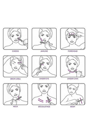 Aurelia Genève Yüz Vücut Pilli Titreşimli Germanyum Y Roller - 5