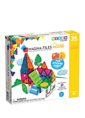 Magna-Tiles House Shaped 28 Piece Toy Set - 5