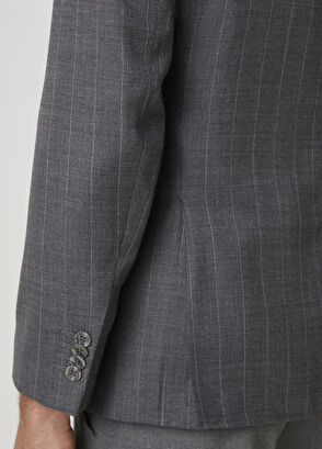 Beymen Club Gray Wool Coat - 7