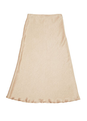 Beymen Club Bej Midi Evaze Saten Etek - 6