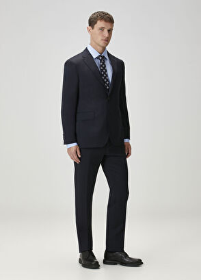 Drop 7 Lacivert Yün Takım Elbise - Görsel 7