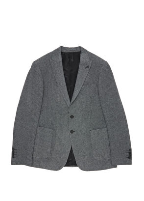 Beymen Club Antrasit Kırçıl Desenli Yün Ceket - 10