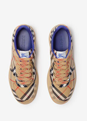 Burberry Check Terrace Beige Men's Sneakers - 7