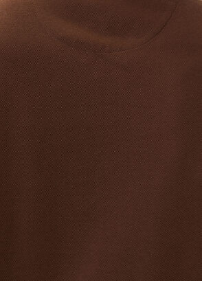 Beymen Club Koyu Kahverengi Polo Yaka Fermuarlı T-shirt - 6