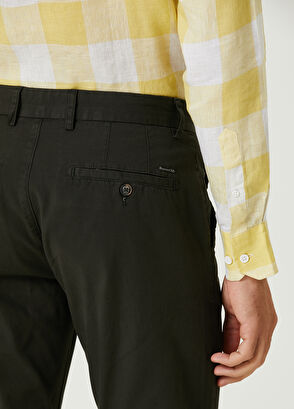 Beymen Club Slim Fit Koyu Haki Twill Spor Pantolon - 5