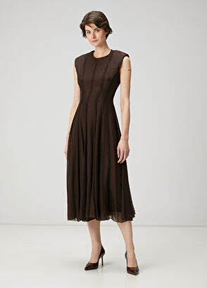 Beymen Club Brown Midi Dress - 4