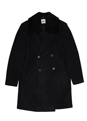 Beymen Club Black Italian Wool Double-Breasted Coat - 9