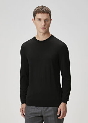 Siyah Yün Kazak - Görsel 5