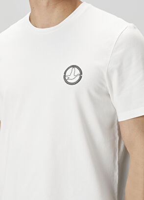 Beymen Club Off-White Goose Embroidered T-Shirt - 6